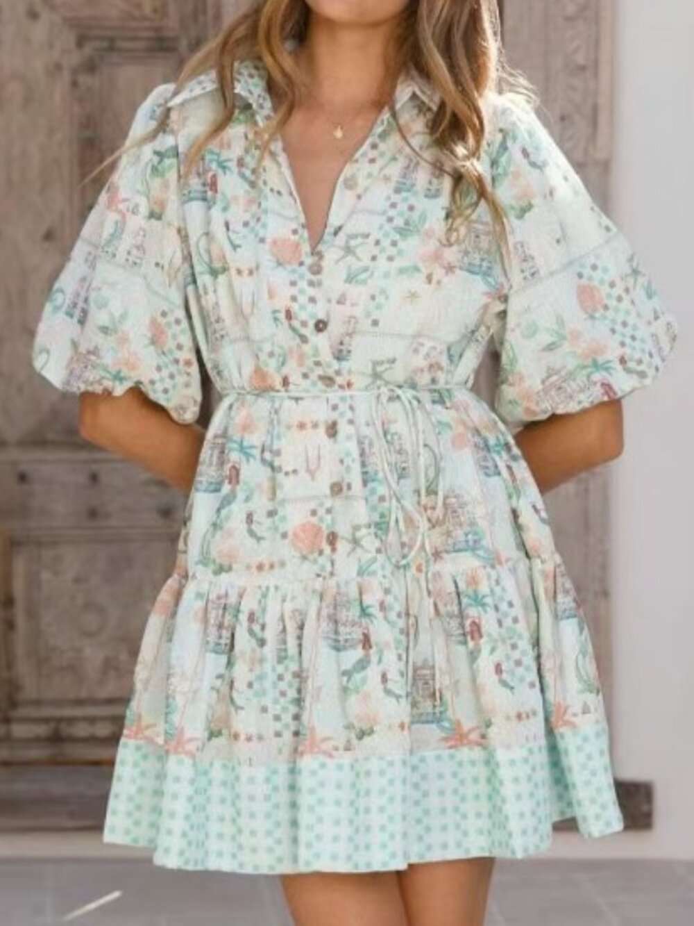 Zimmermann Mini Dress with Floral Print